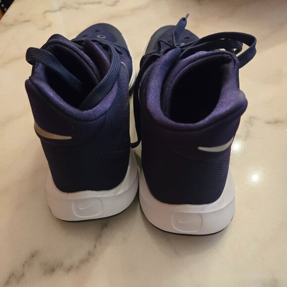 Size 7.5 - Nike Hyper Quickness Blue Basketball Shoes - Picture 1 of 9
